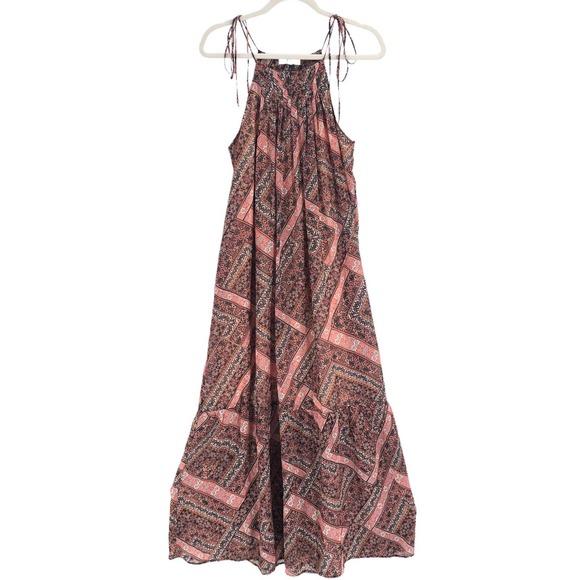 NSR NWOT Womens Size Small Sleeveless Gwen Maxi Dress Bohemian Paisley Printed - Picture 8 of 8